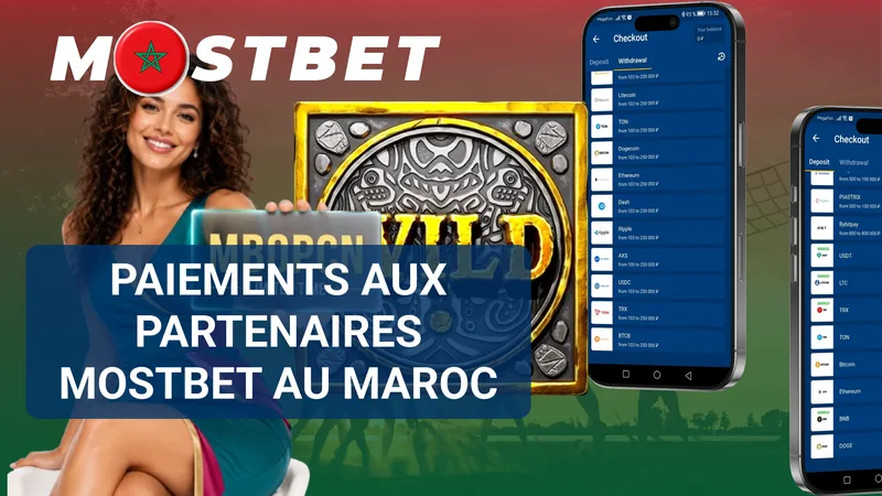 Paiements et statistiques des partenaires Mostbet au Maroc