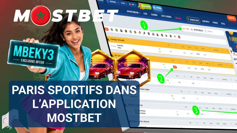 Paris sportifs dans l’application Mostbet pour Android