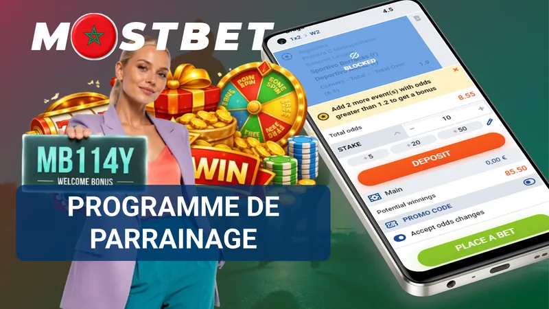 Programme de parrainage et lien personnel Mostbet