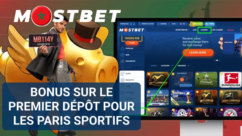 Bonus Mostbet sur le premier dépôt pour les paris sportifs