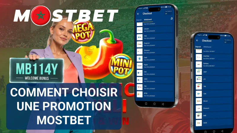 Comparaison des catégories de promotions Mostbet