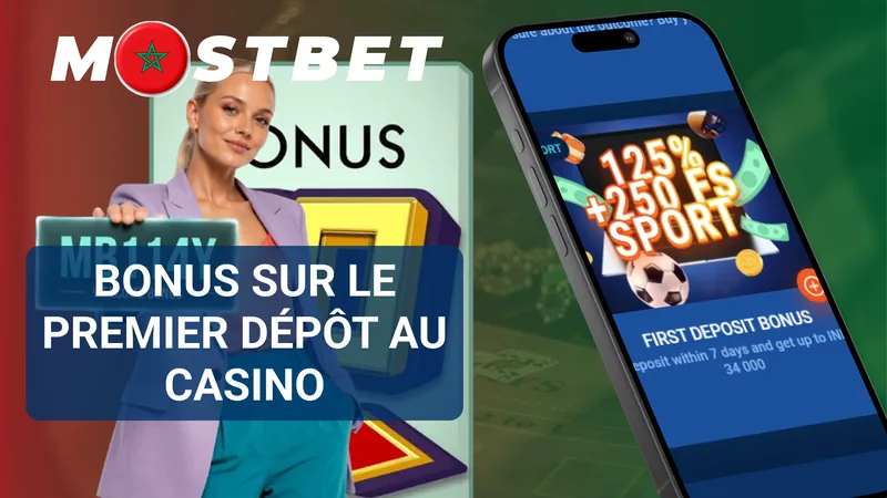 Bonus Mostbet sur le premier dépôt au casino