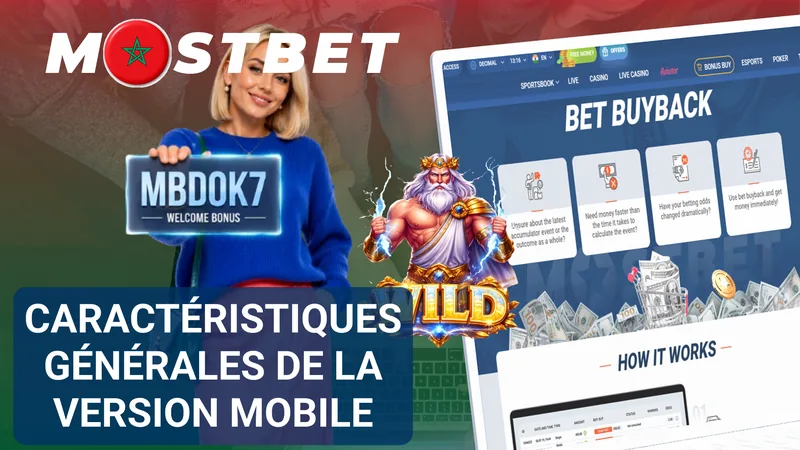 Fonctionnalités de la version mobile du casino Mostbet