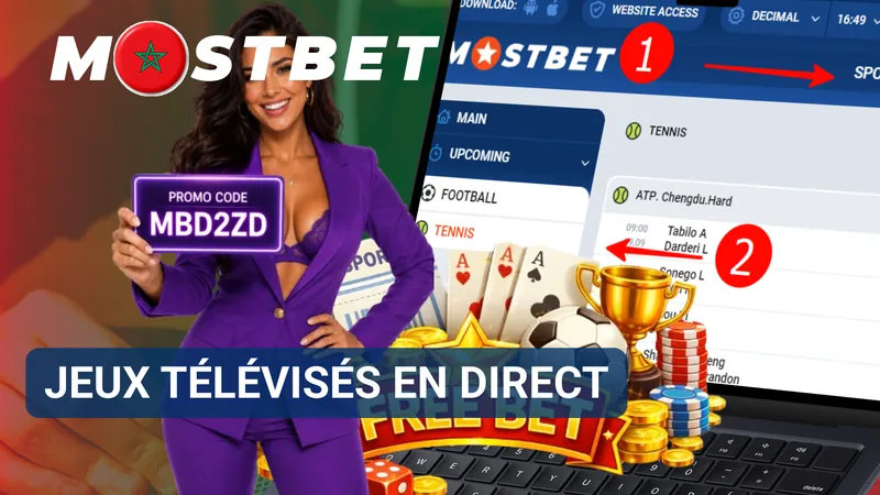 Jeux télévisés en direct au casino Mostbet