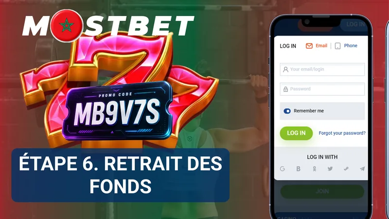 Demande de retrait depuis le portefeuille Mostbet