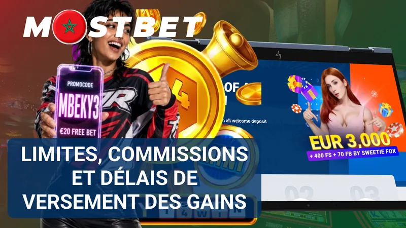 Limites, commissions et délais des transactions Mostbet