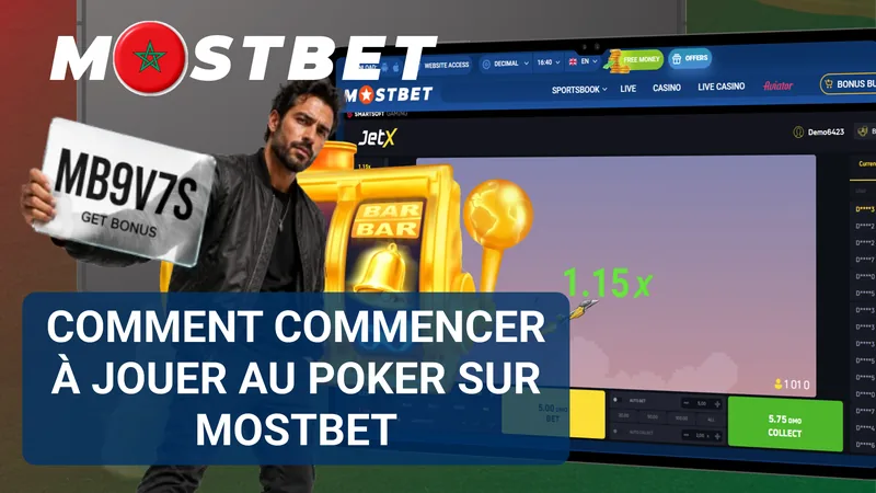 Étapes pour accéder au poker sur Mostbet