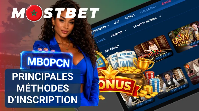 Méthodes disponibles pour s’inscrire sur Mostbet